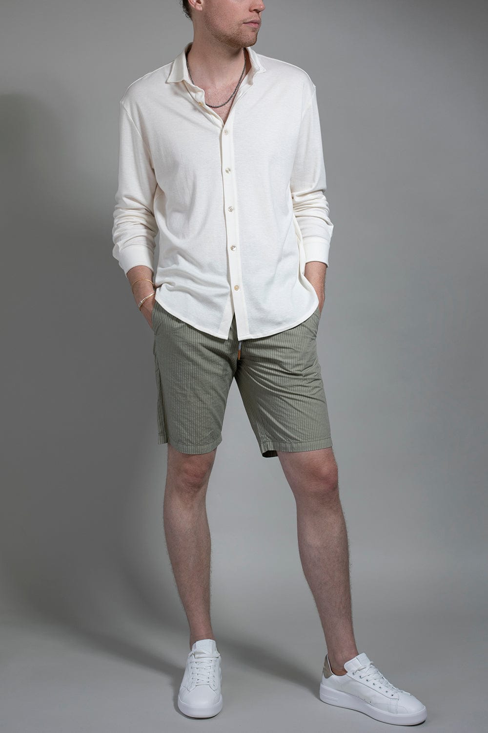 ELEVENTY-Drawstring Bermuda Short-