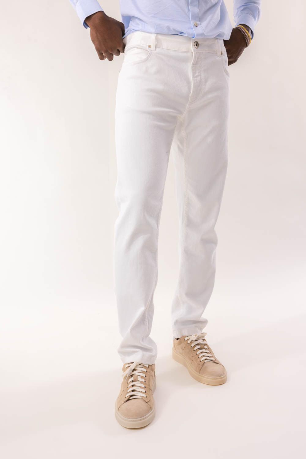 ELEVENTY-5 Pocket Pant - White-