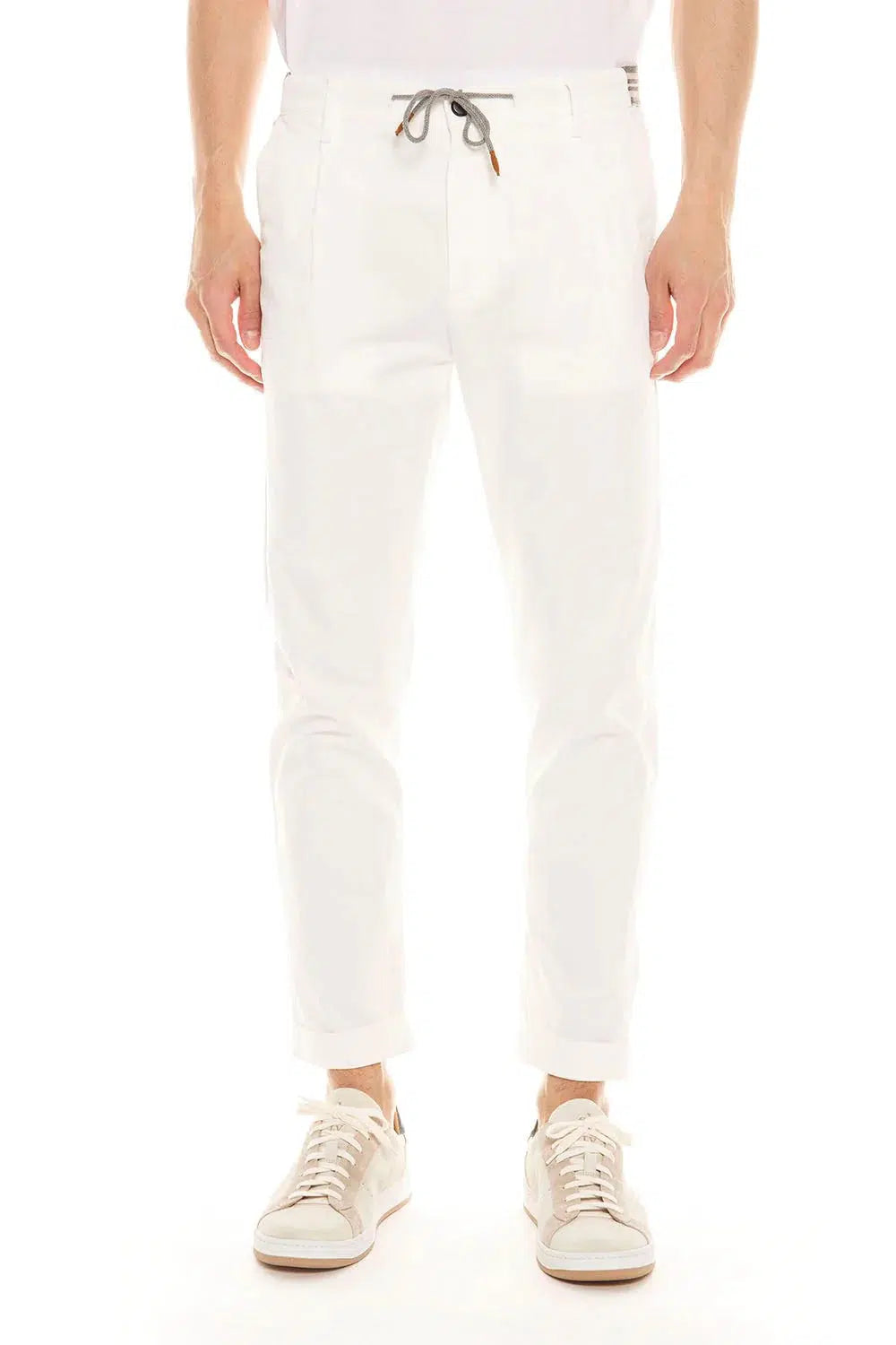 ELEVENTY-Jogger Pants - White-