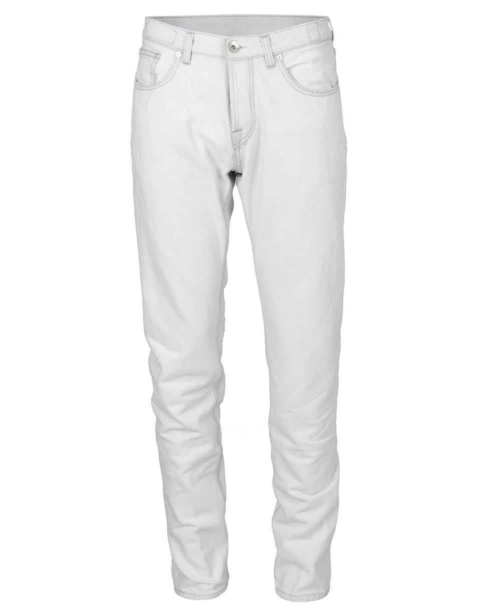 ELEVENTY-White Five Pocket Jean-