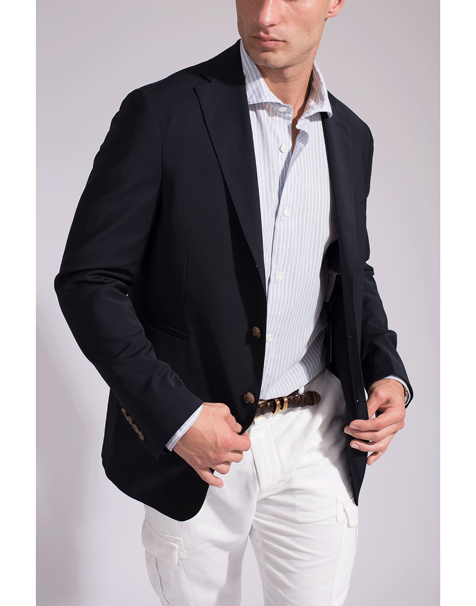 ELEVENTY-Cotton Double Striped Shirt-