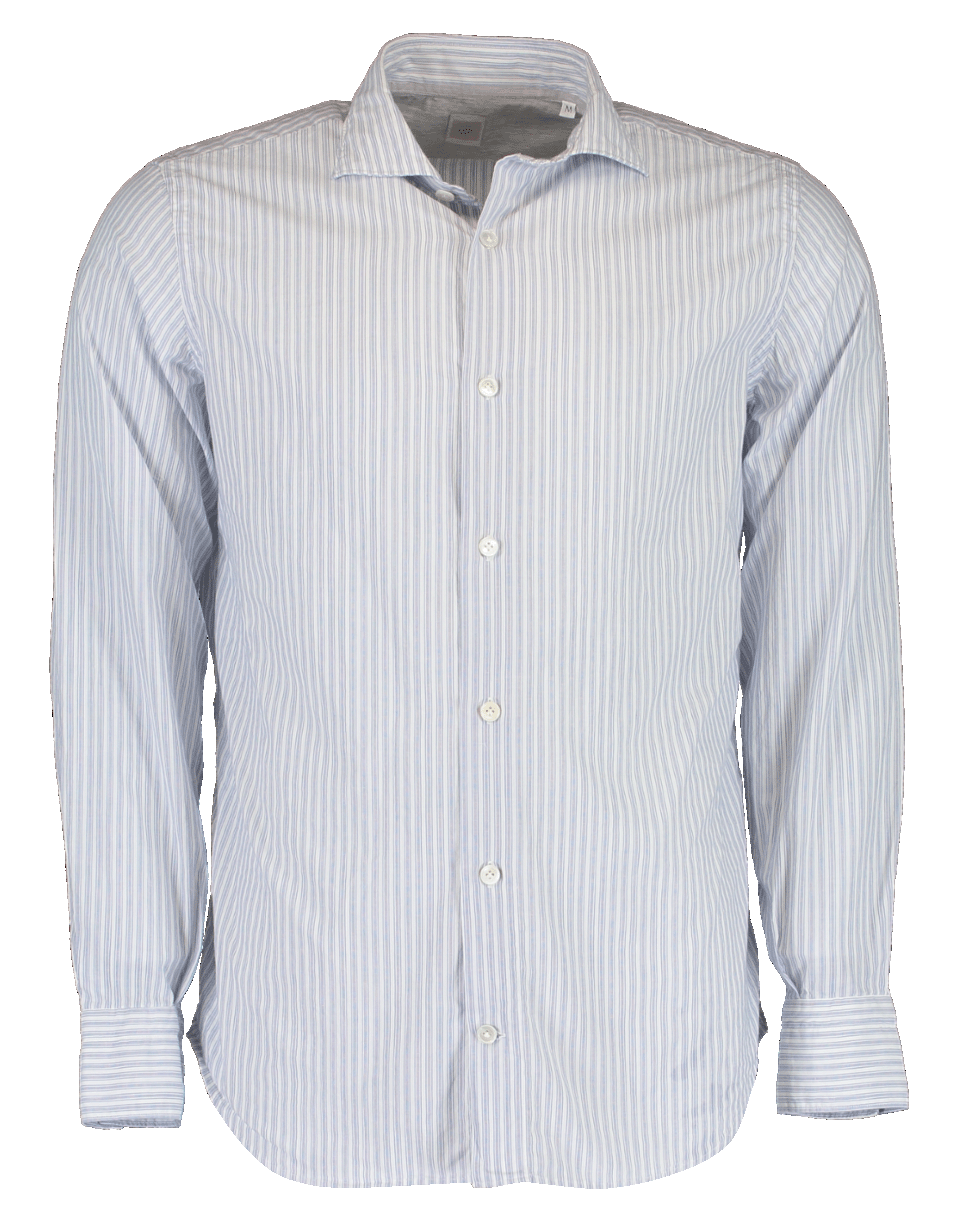 ELEVENTY-Cotton Double Striped Shirt-