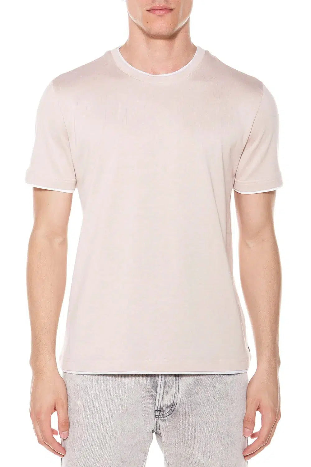 ELEVENTY-Round Neck T-Shirt - Cipria-