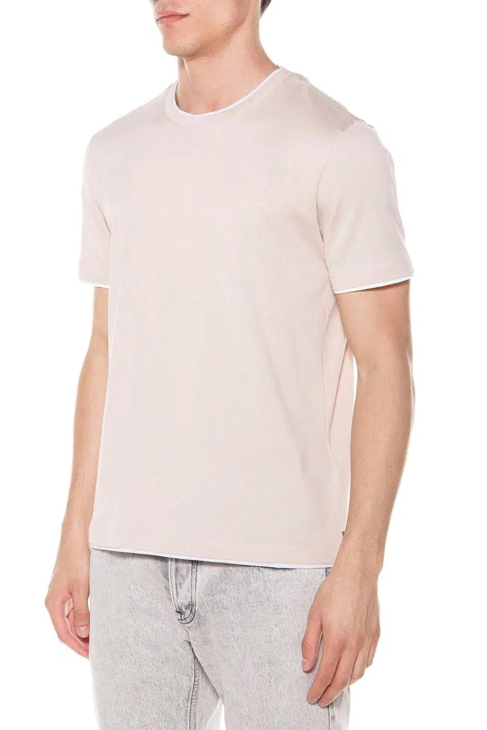 ELEVENTY-Round Neck T-Shirt - Cipria-