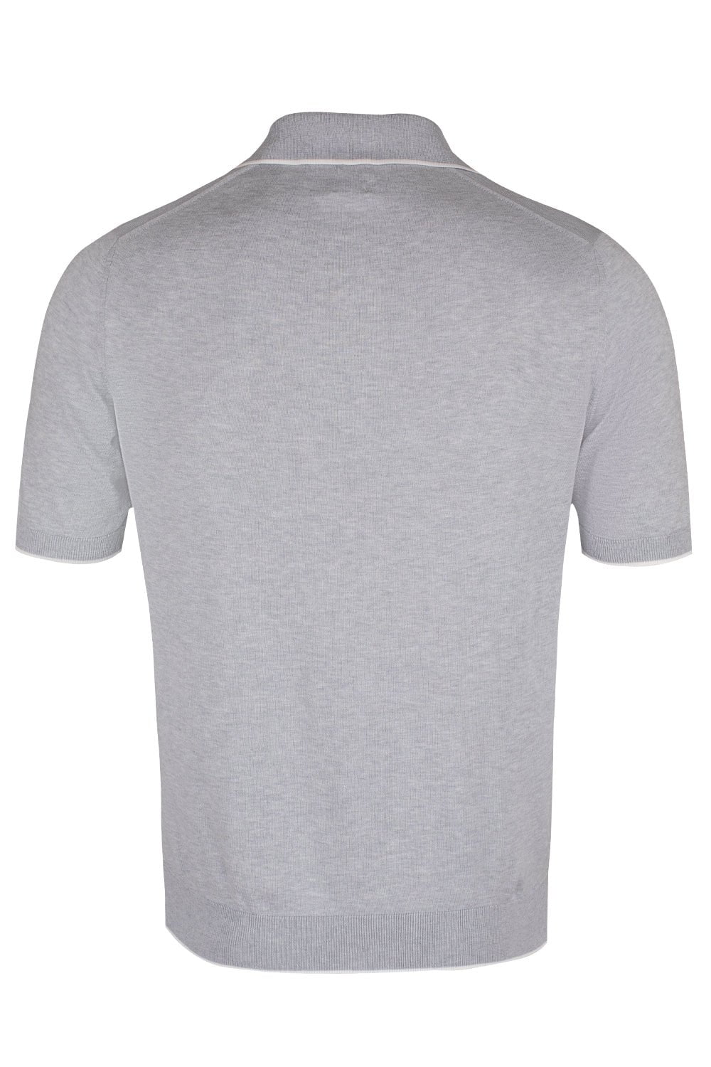 ELEVENTY-Sea Island Polo - Light Gray Ivory-