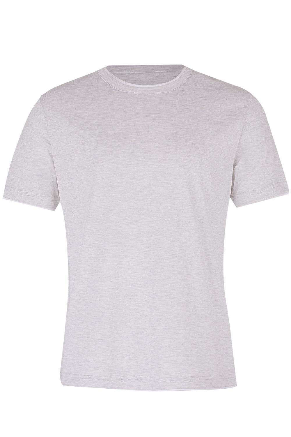 ELEVENTY-Crewneck Tee - Grey White-