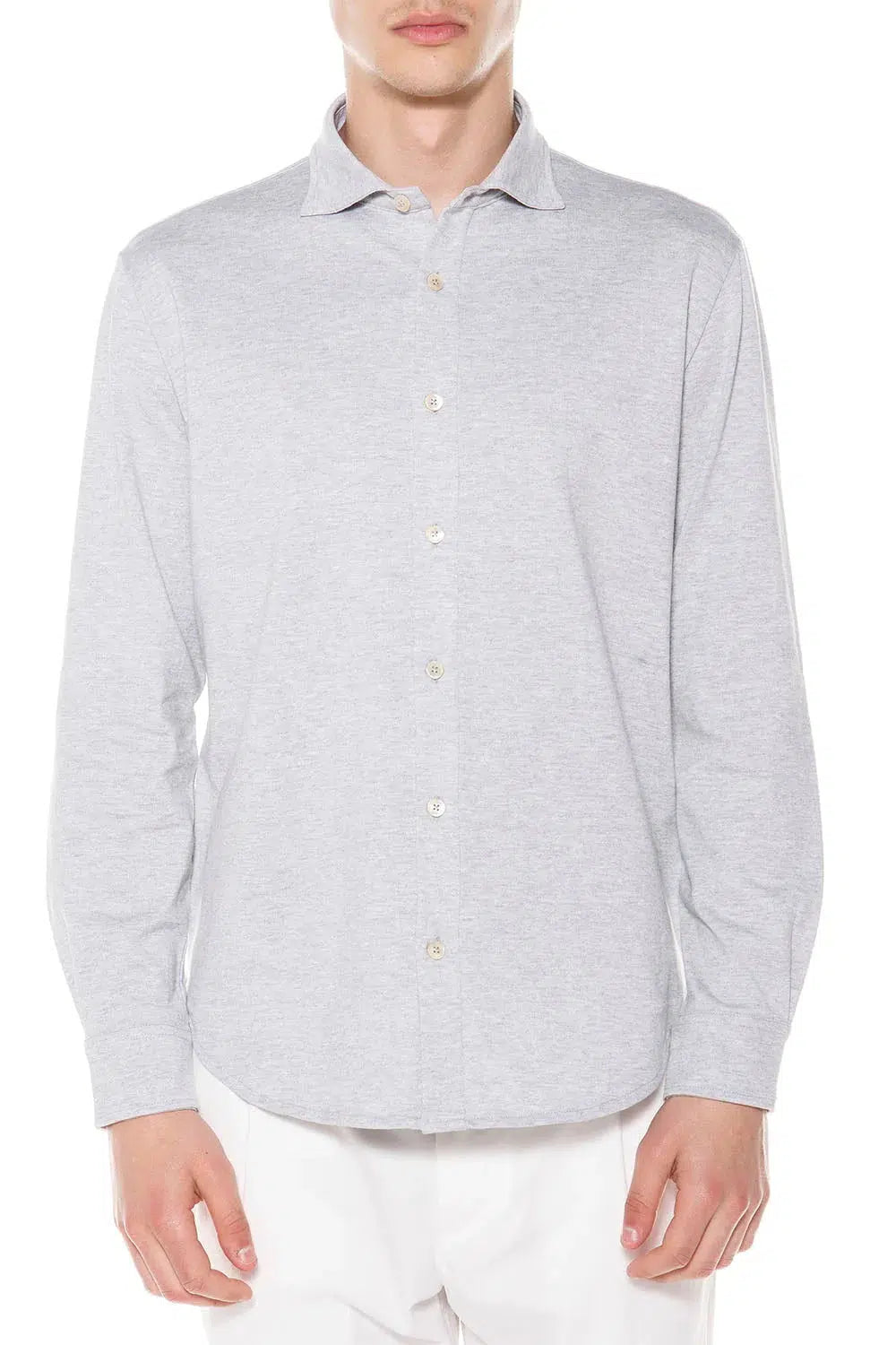 ELEVENTY-Long Sleeve Button Down Shirt - Zucchero-