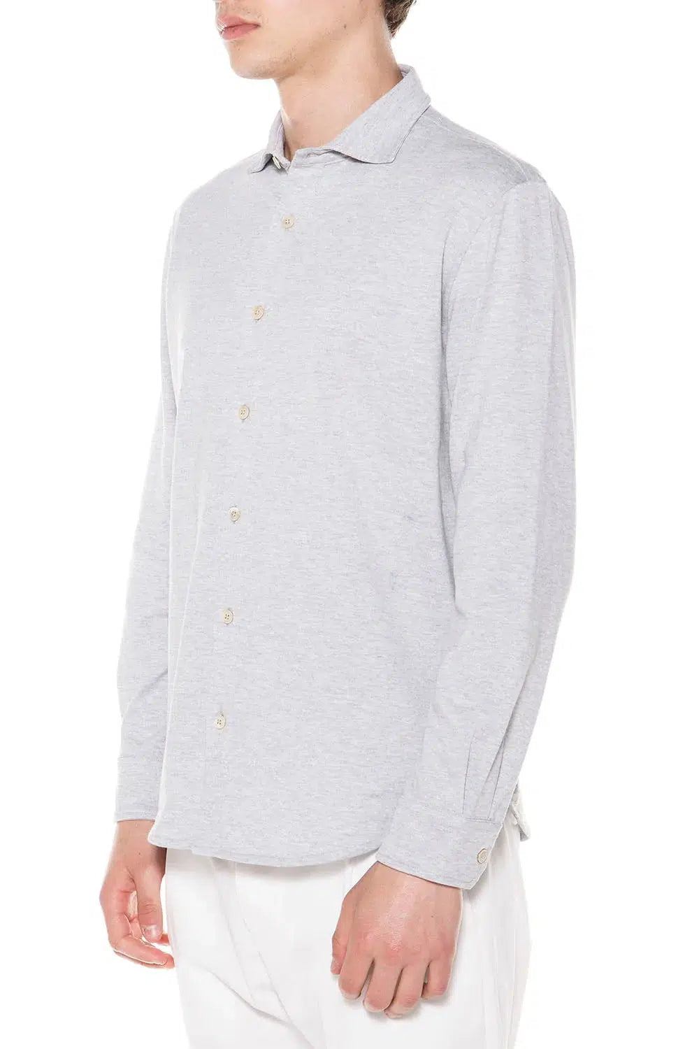 ELEVENTY-Long Sleeve Button Down Shirt - Zucchero-