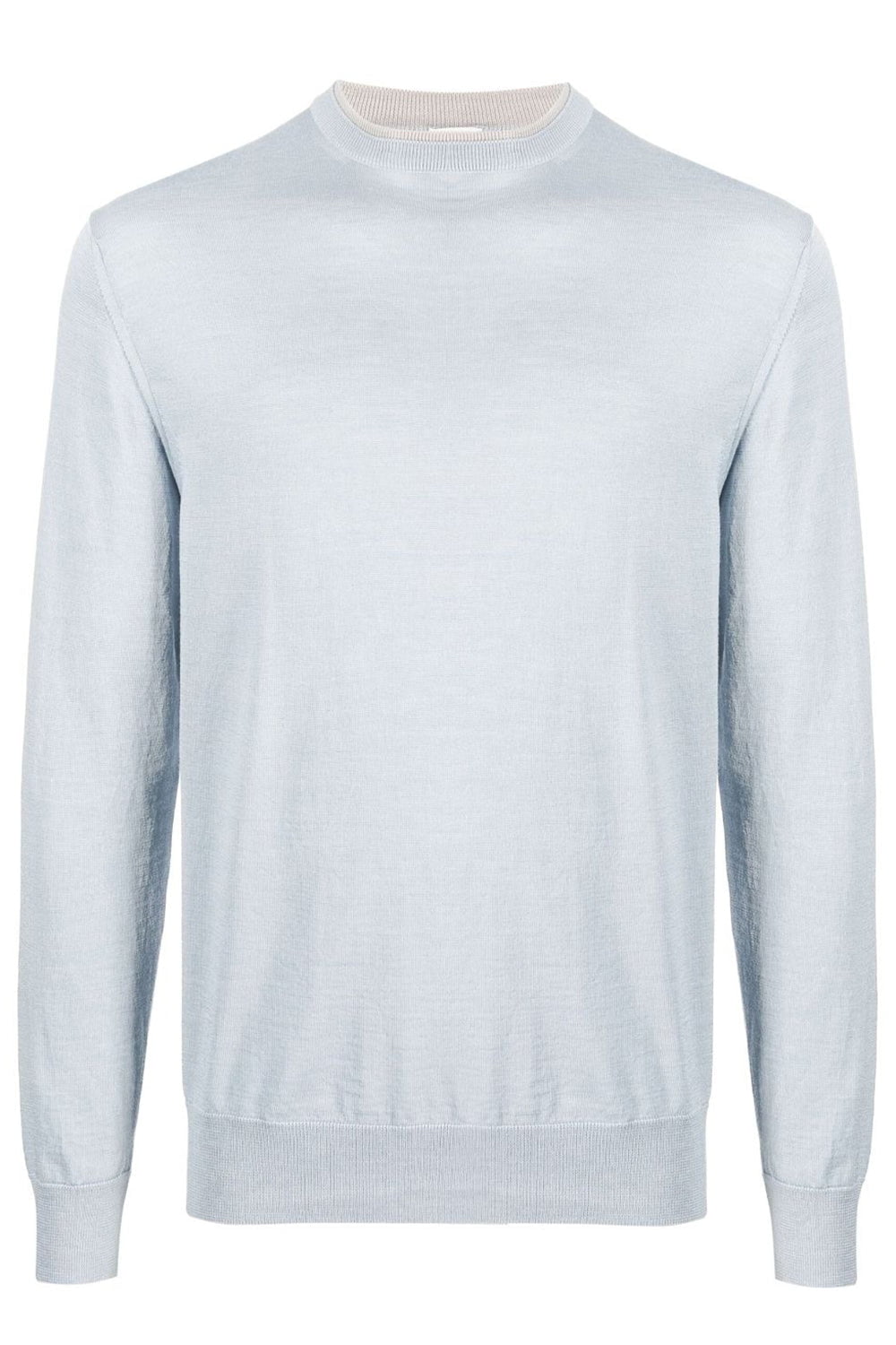 ELEVENTY-Crewneck Sweater - Blue Sand-