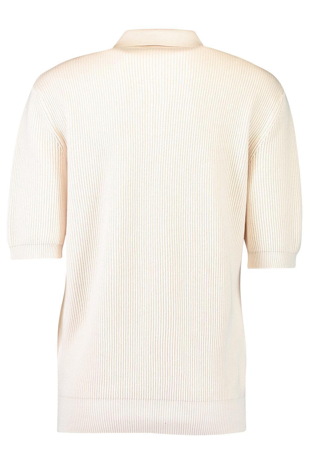 Short Sleeve Half Zip Pullover - Sand-BROWN-S-MENSCLOTHINGSWEATER-ELEVENTY
