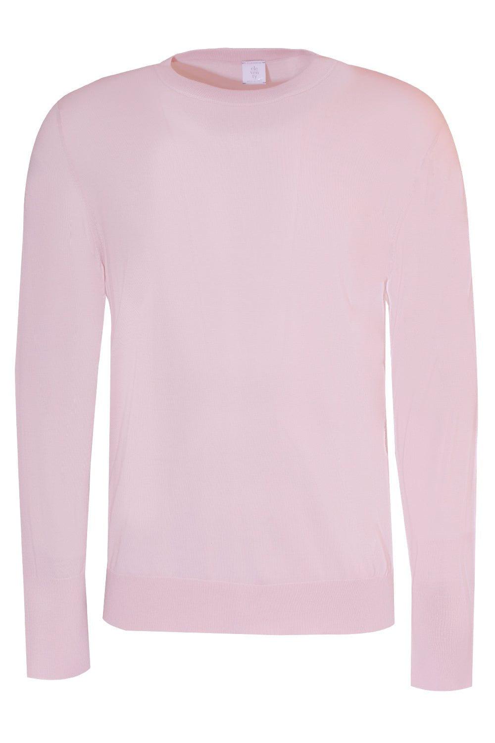 ELEVENTY-Round Neck Sweater - Cipria-