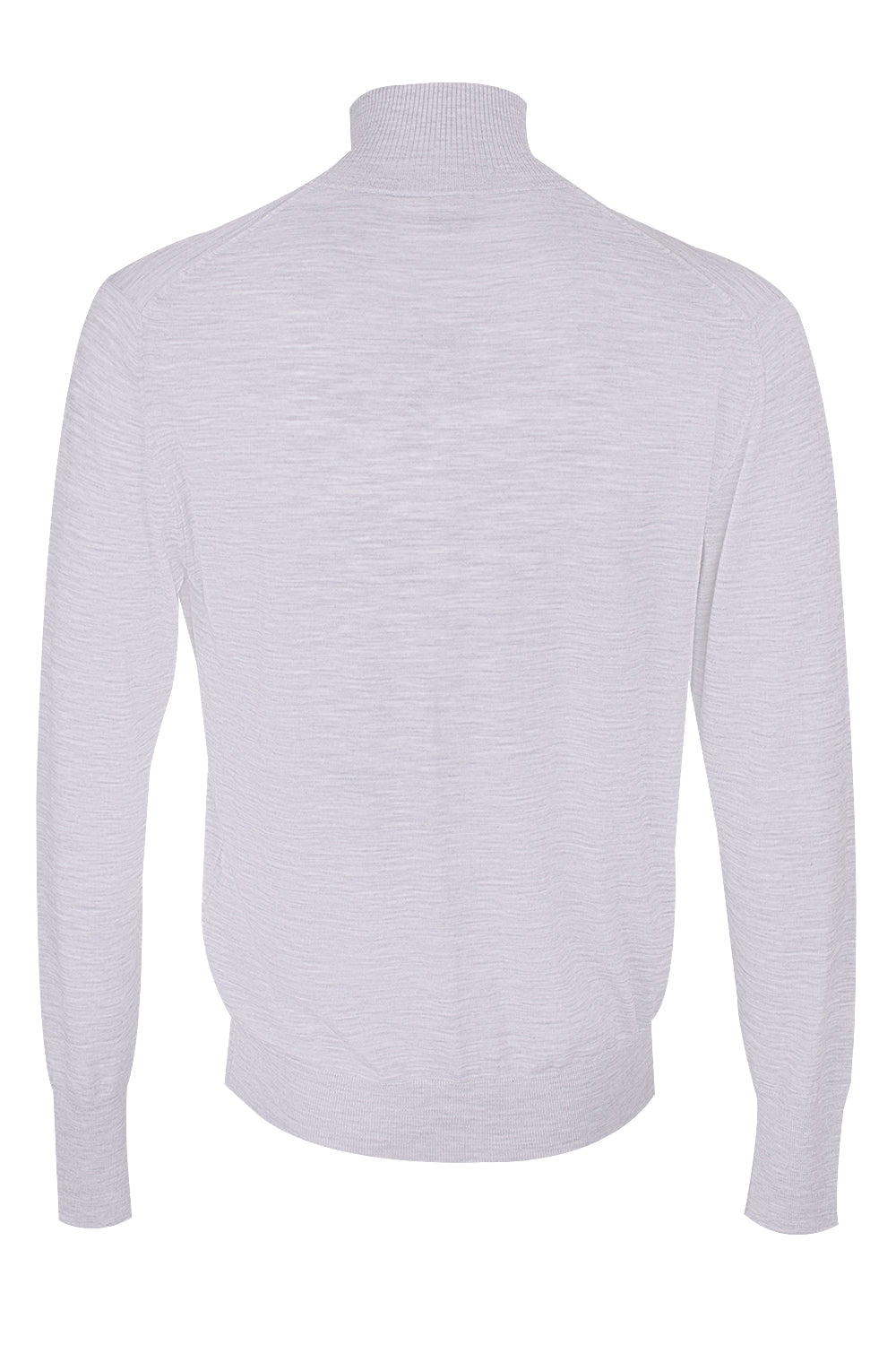 Full Zip Knit Sweater - Light Gray MENSCLOTHINGSWEATER ELEVENTY   