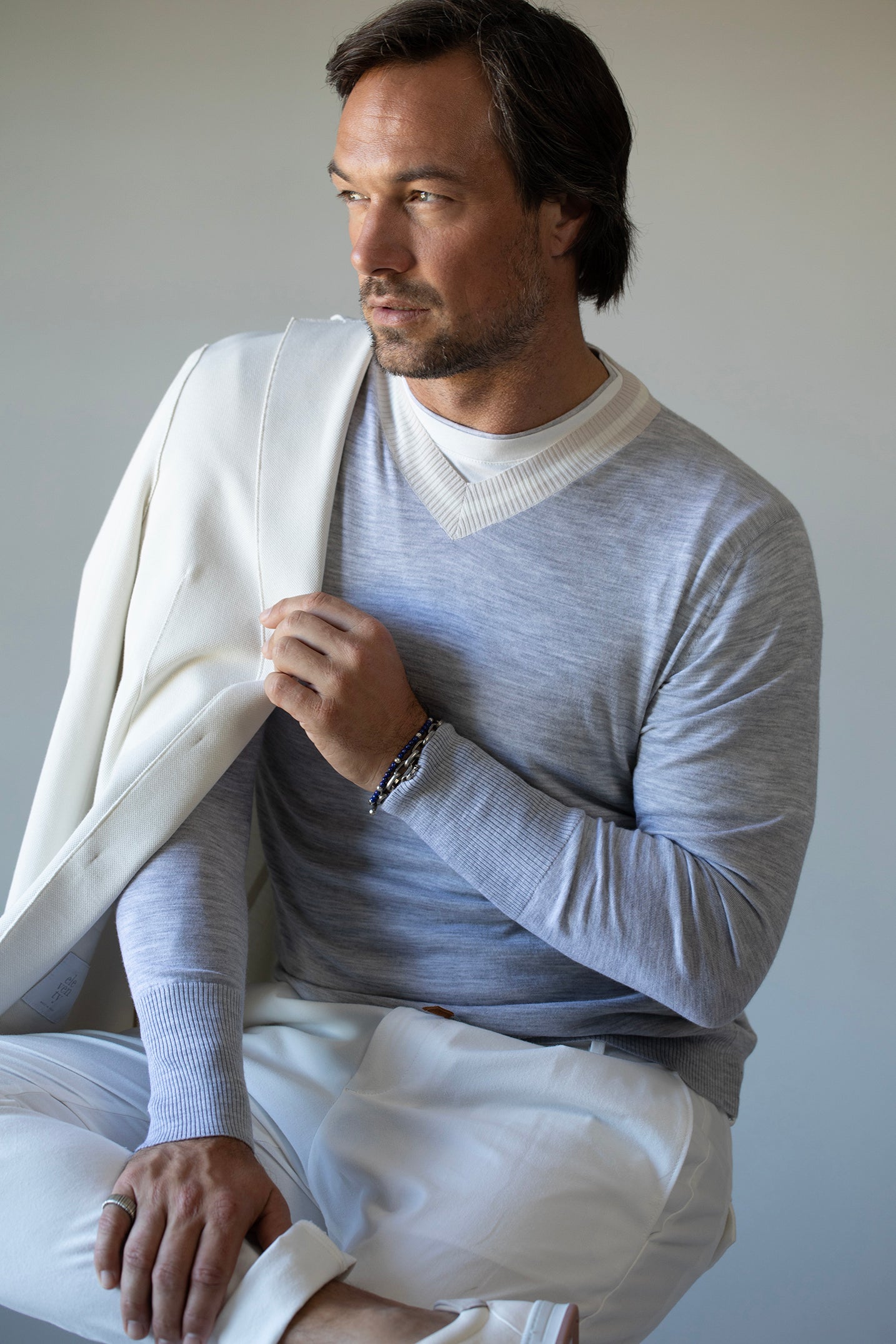ELEVENTY-V-Neck Sweater-