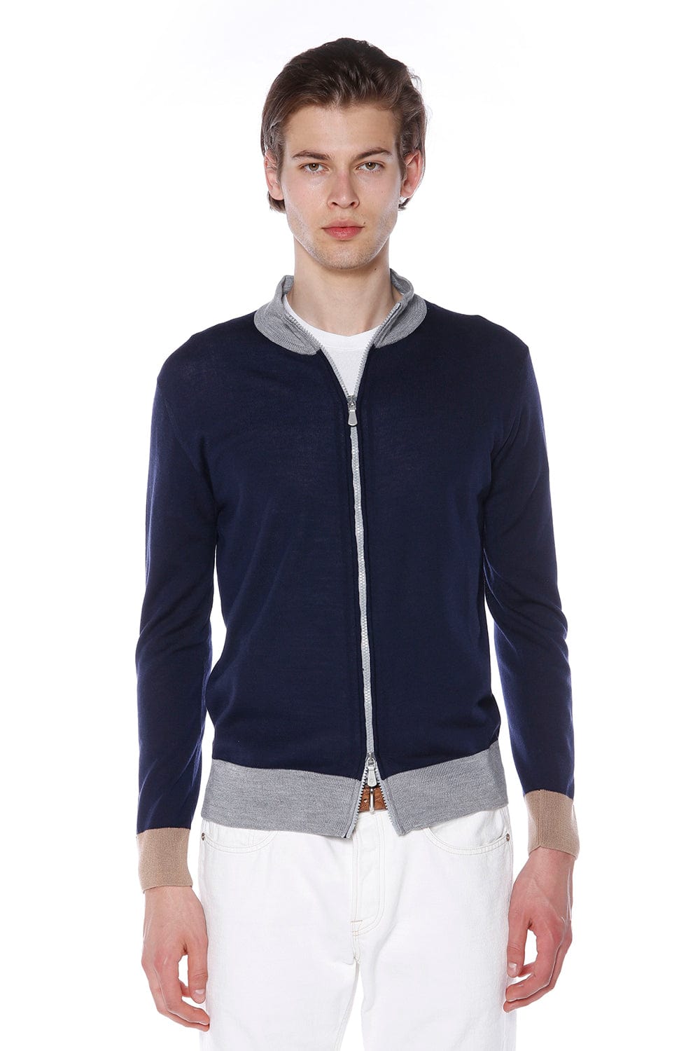 ELEVENTY-Zip Up Sweater-