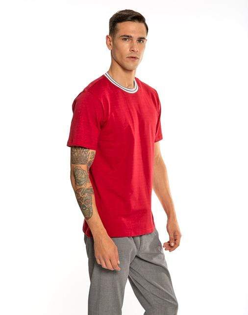 ELEVENTY-Rosso Round Neck T-Shirt-