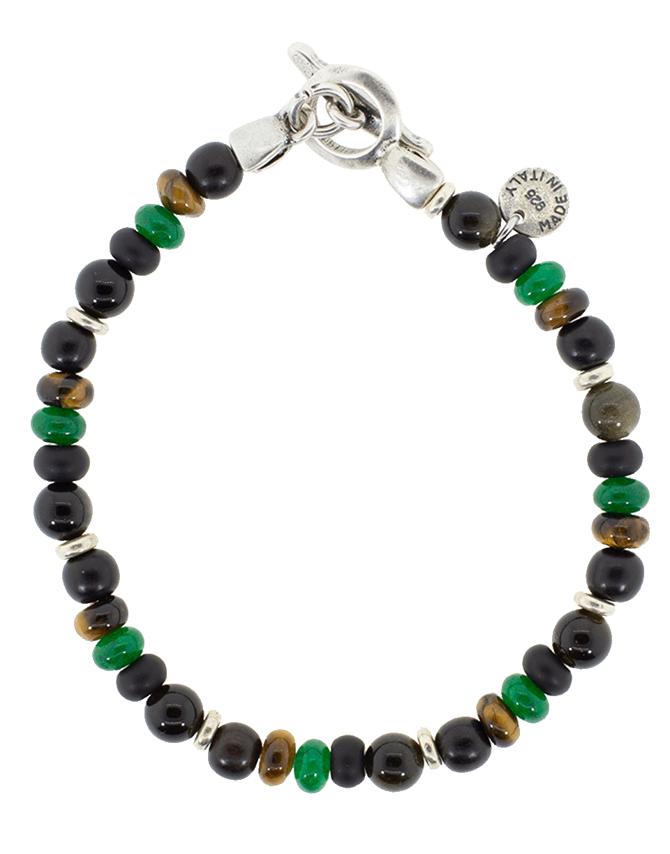 ELEVENTY-Mixed Stone Bracelet-GREEN