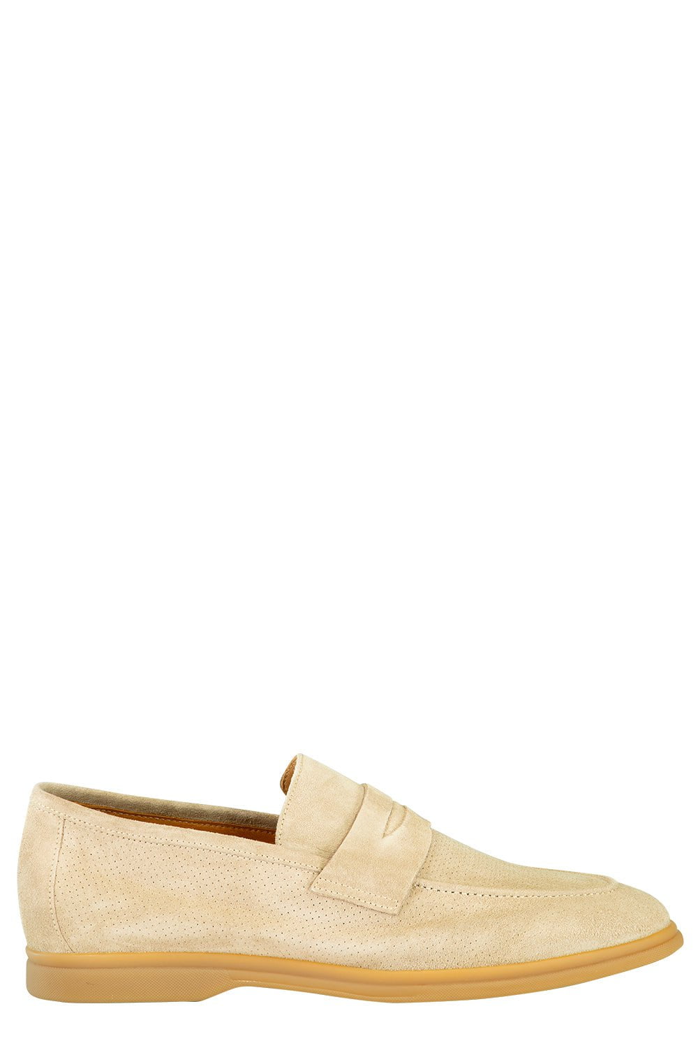 ELEVENTY-Suede Loafer - Taupe-