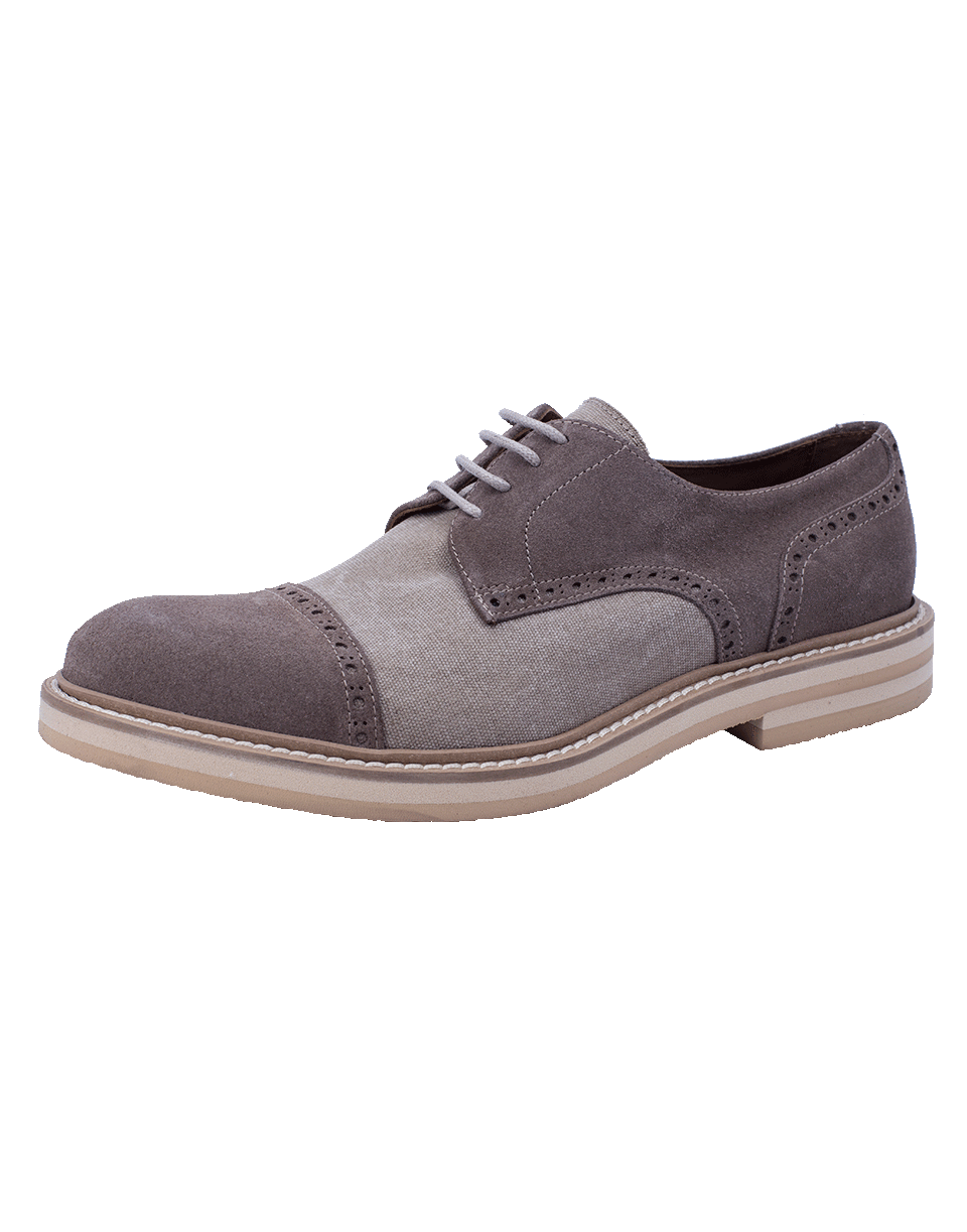 ELEVENTY-Linen Suede Oxford-