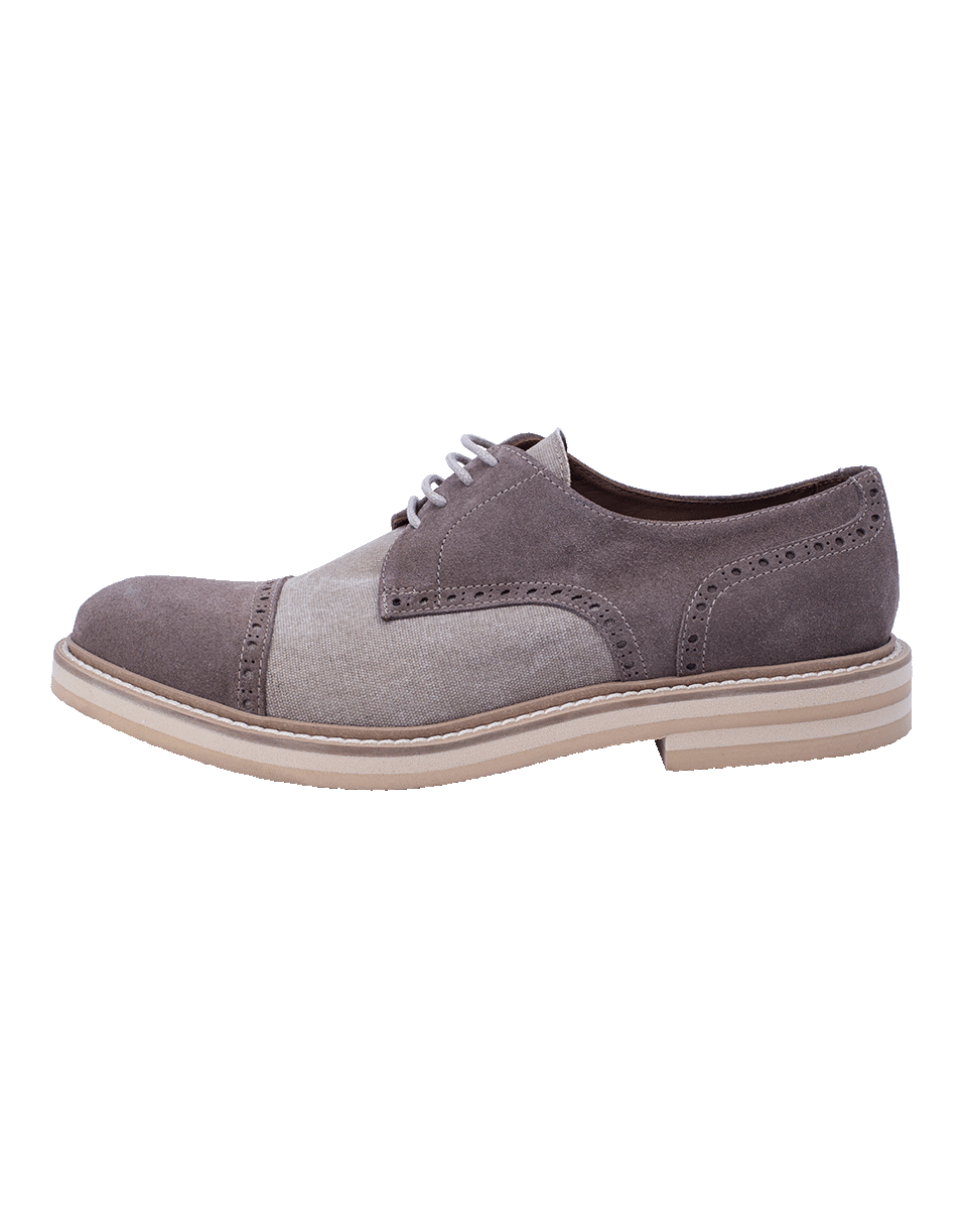 ELEVENTY-Linen Suede Oxford-