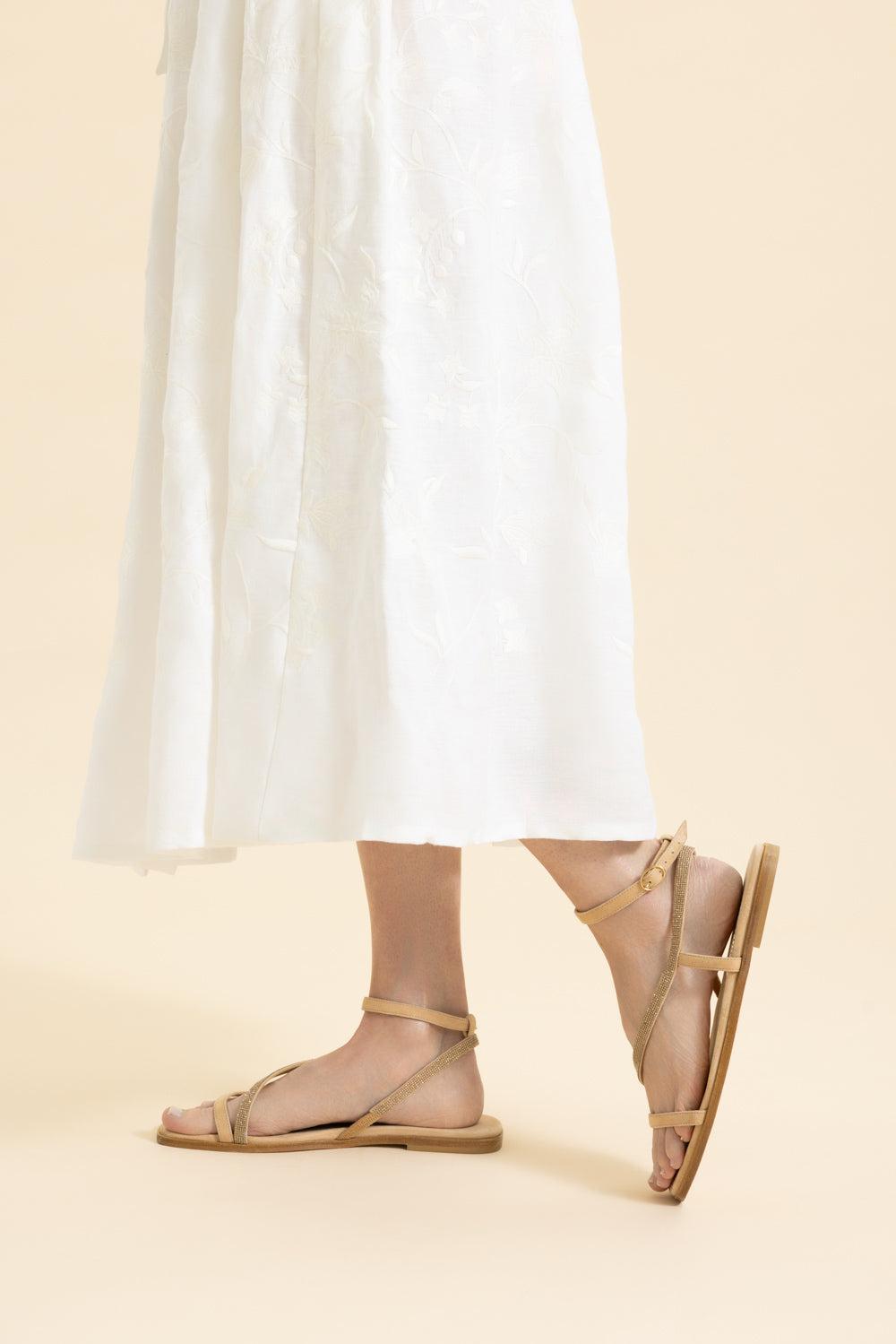 Crystal Wrap Sandal-SAND-36-SHOESANDAL-ELEVENTY