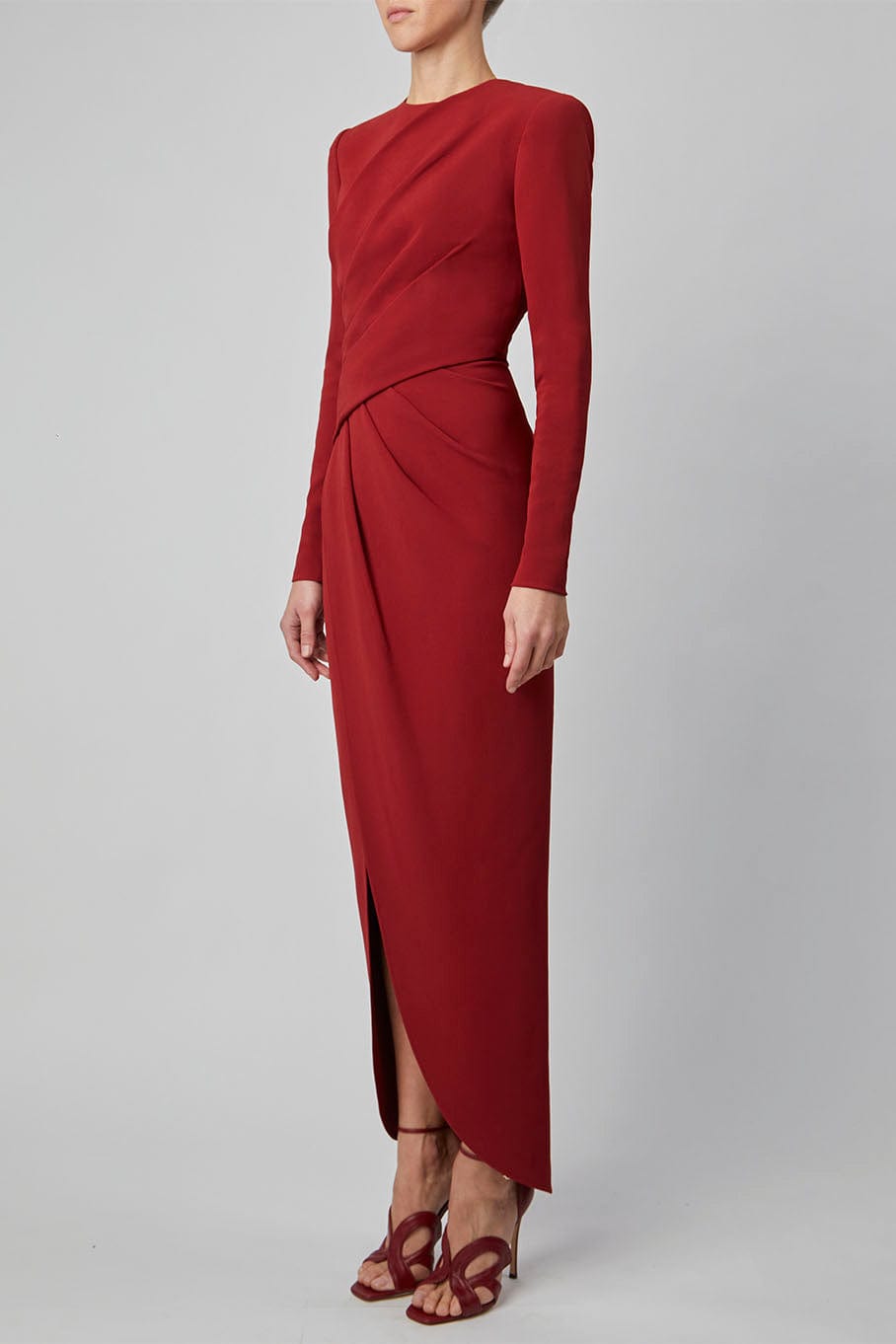 Crepe Midi Dress
