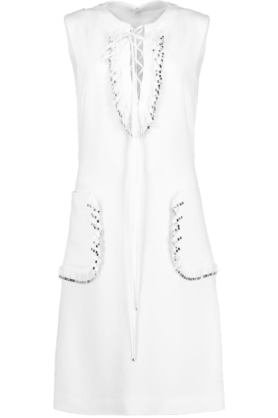 ELIE SAAB-Embellished Cady Short Dress-