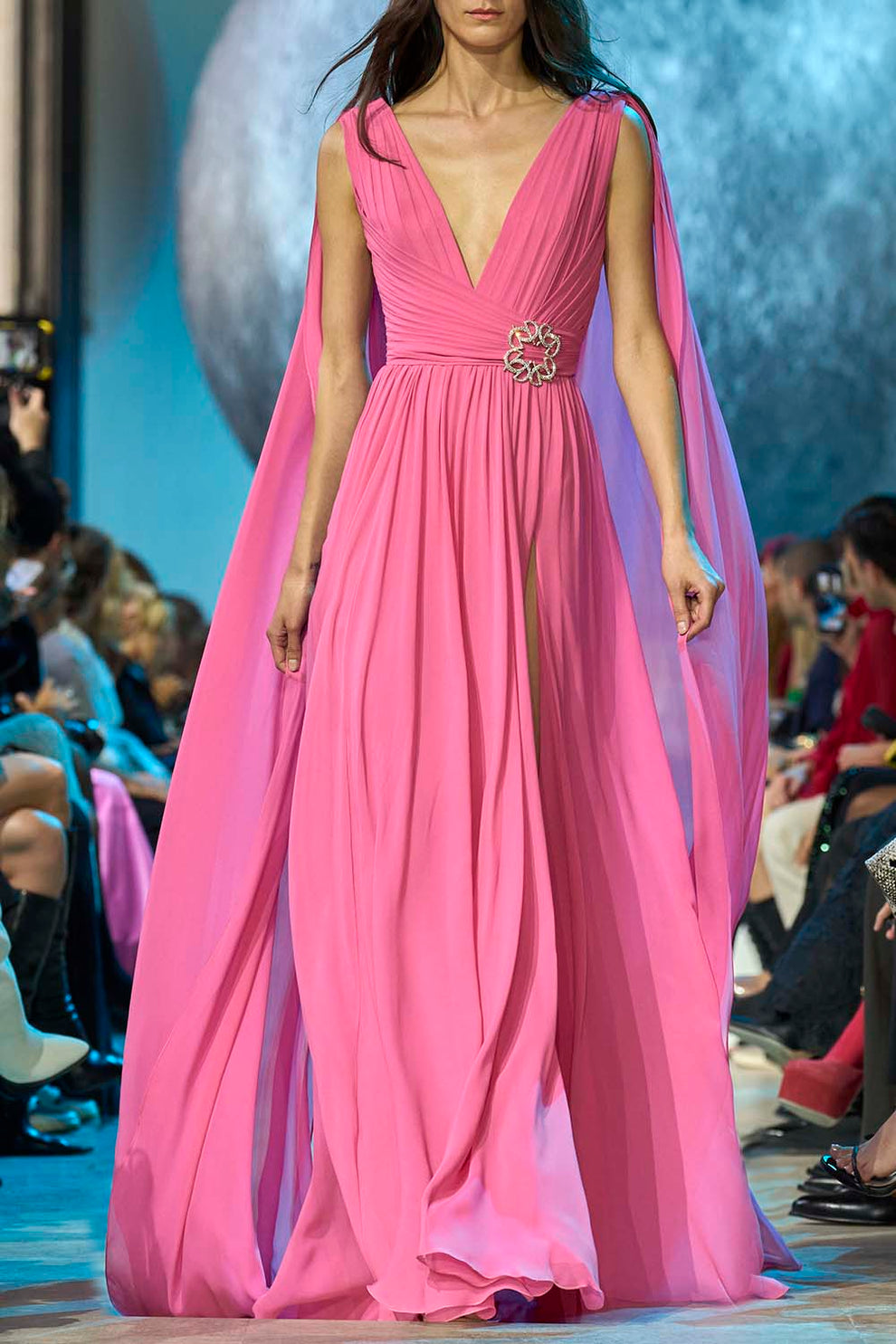V Neck Cape Gown ELIE SAAB – Marissa Collections