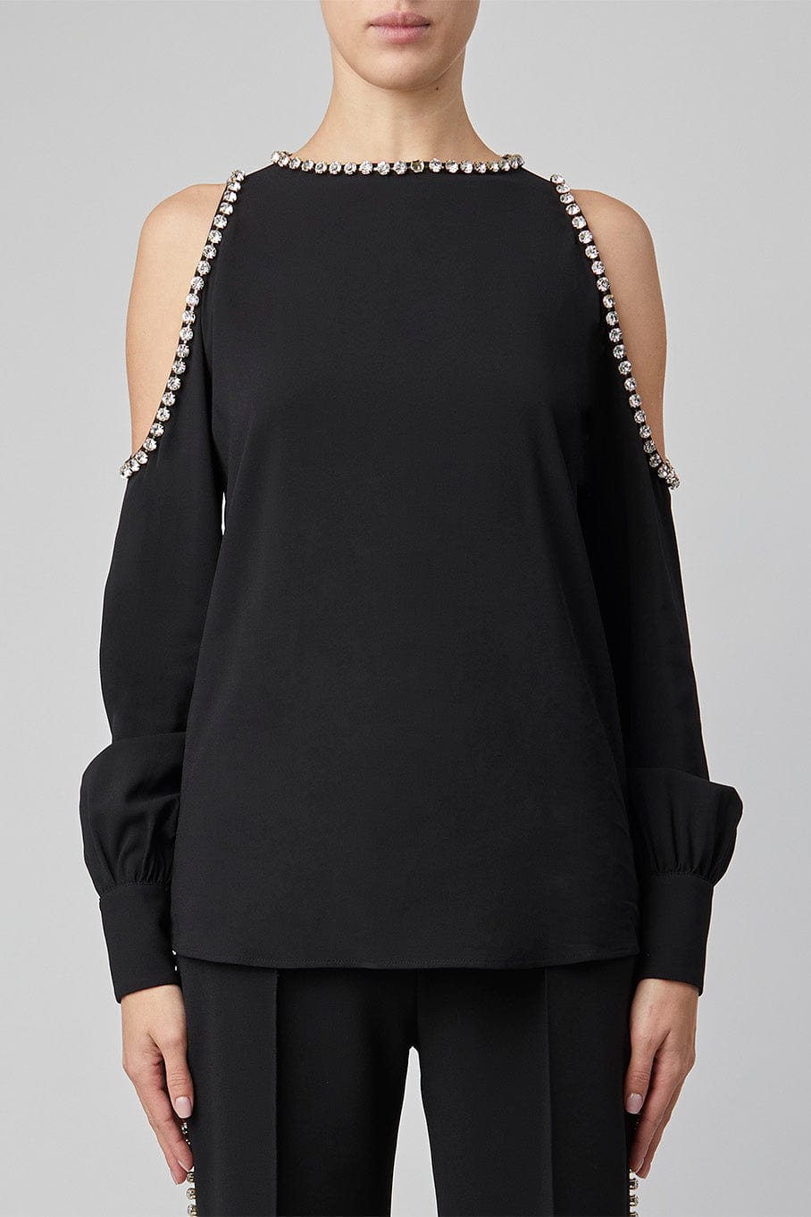 ELIE SAAB-Light Crepe Blouse-