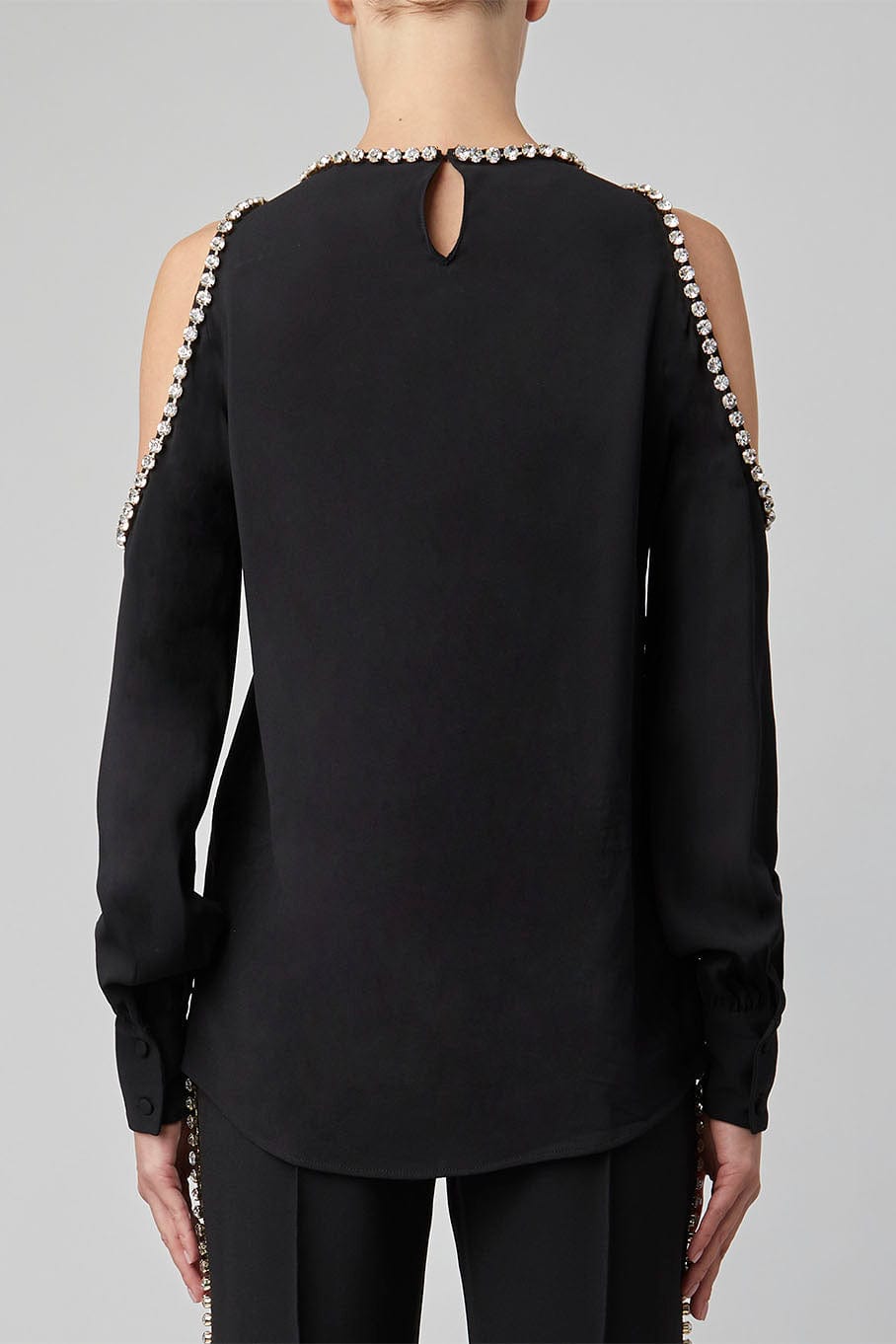 ELIE SAAB-Light Crepe Blouse-