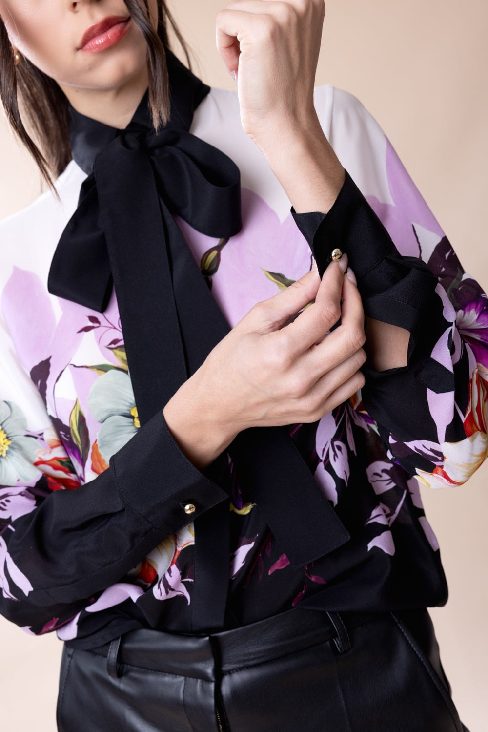 Long Sleeve Floral Shirt CLOTHINGTOPBLOUSE ELIE SAAB   