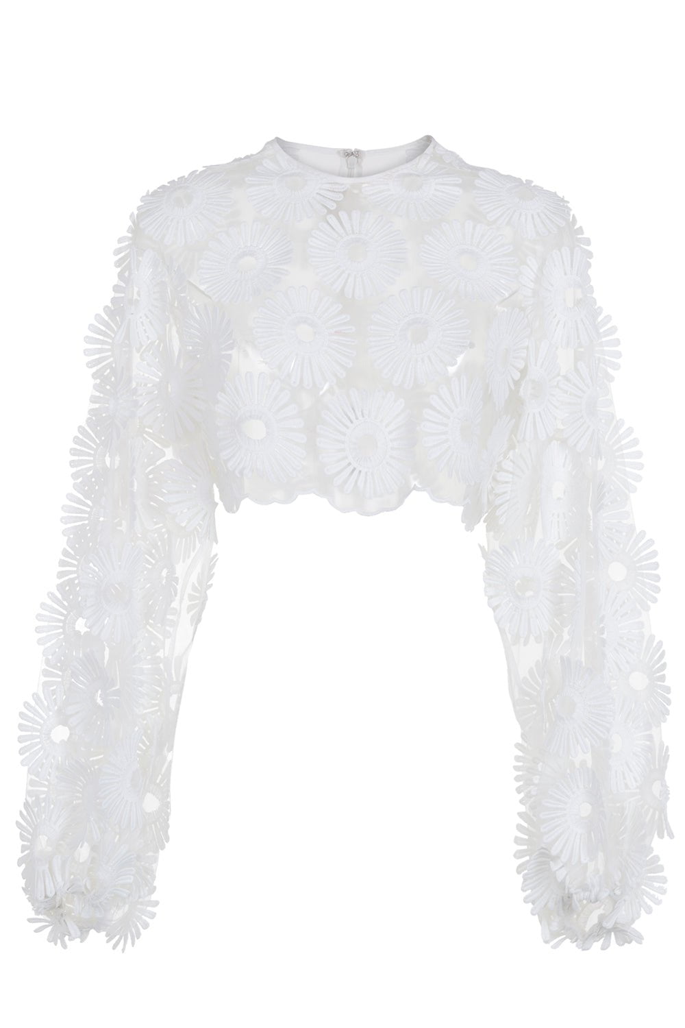 ELIE SAAB-Embroidered Top-