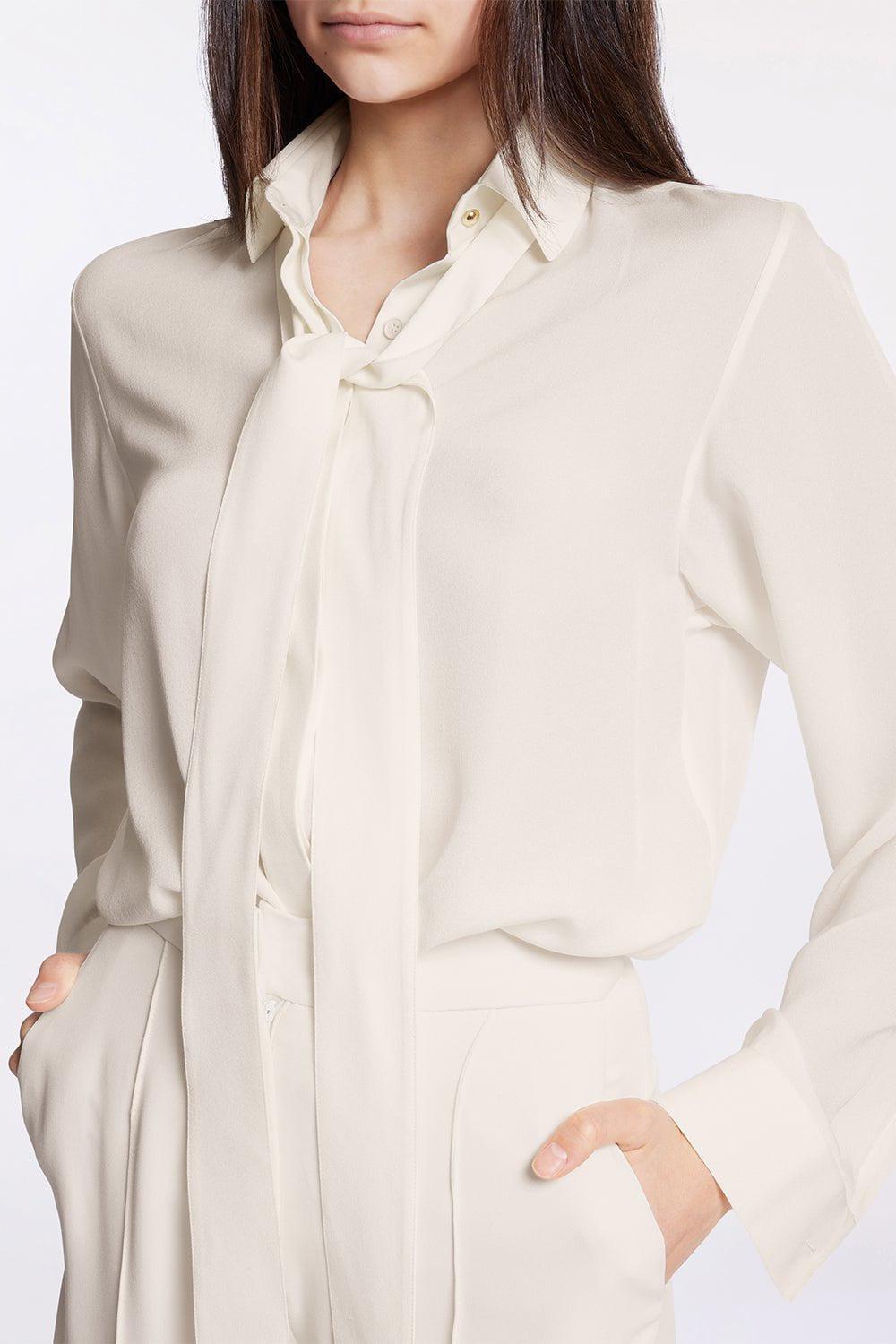 ELIE SAAB-Tie Neck Blouse-