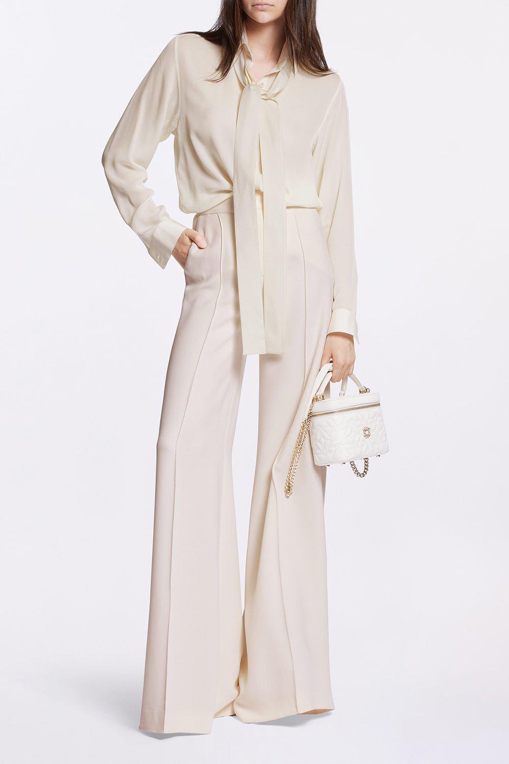 ELIE SAAB-Tie Neck Blouse-