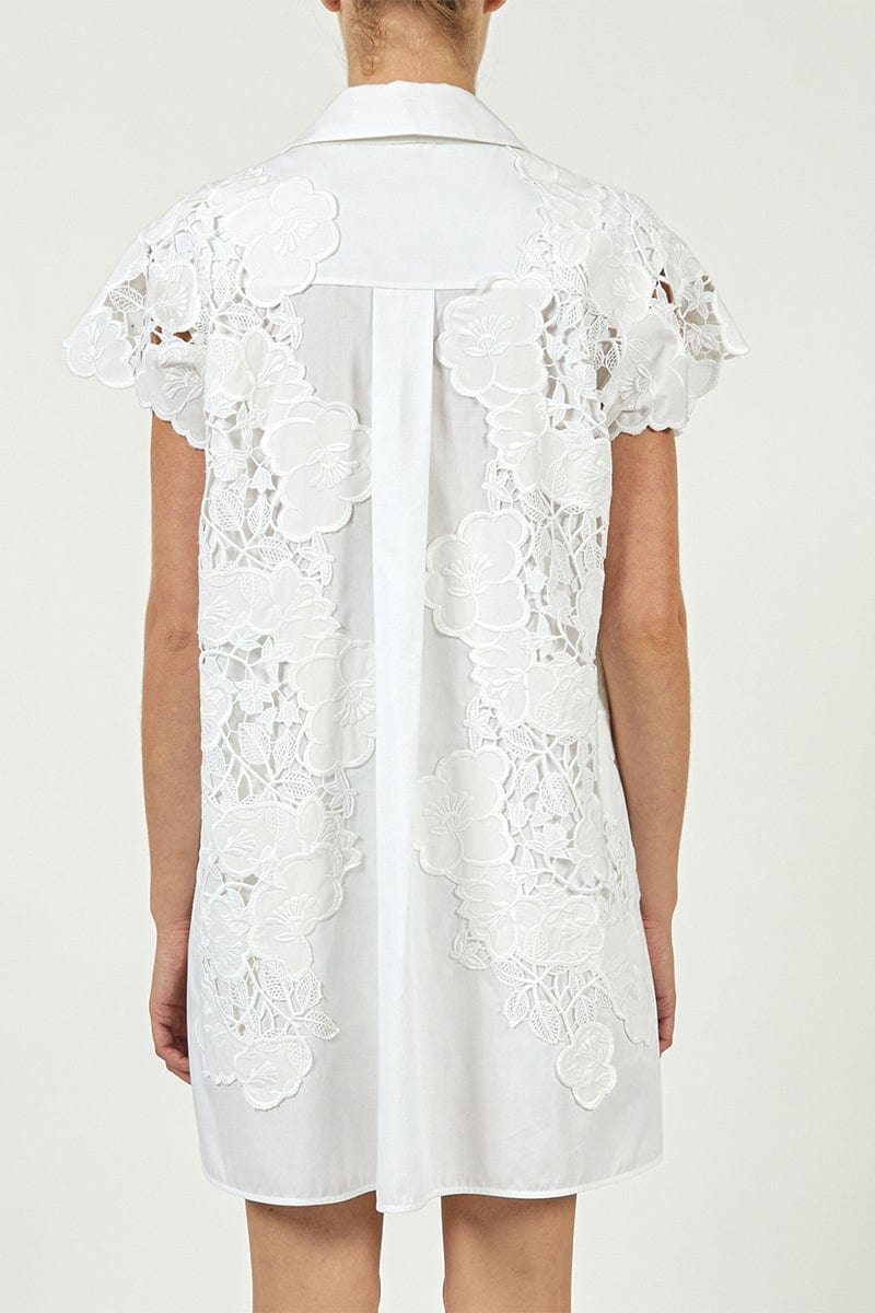 ELIE SAAB-Embroidered Cotton Shirt-