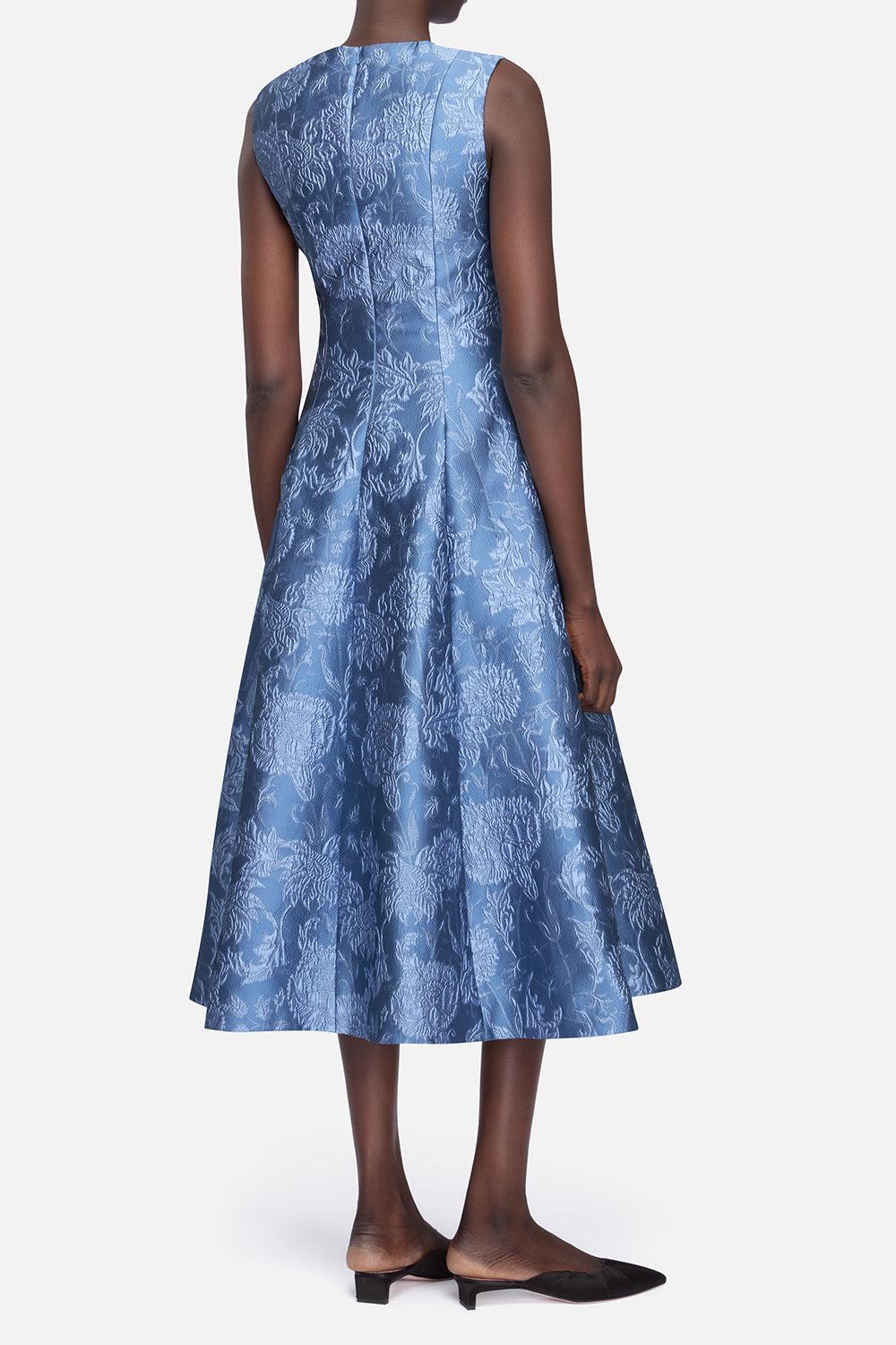 Mara Floral Midi Dress-BLUE-4-CLOTHINGDRESSCOCKTAIL-EMILIA WICKSTEAD