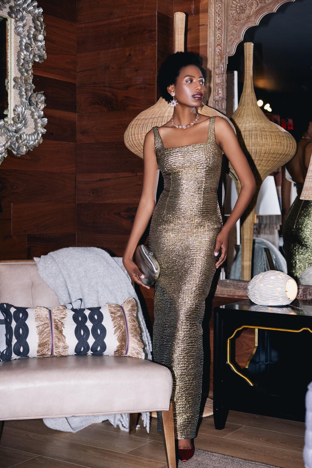 Micheline Dress-GOLD-2-CLOTHINGDRESSGOWN-EMILIA WICKSTEAD