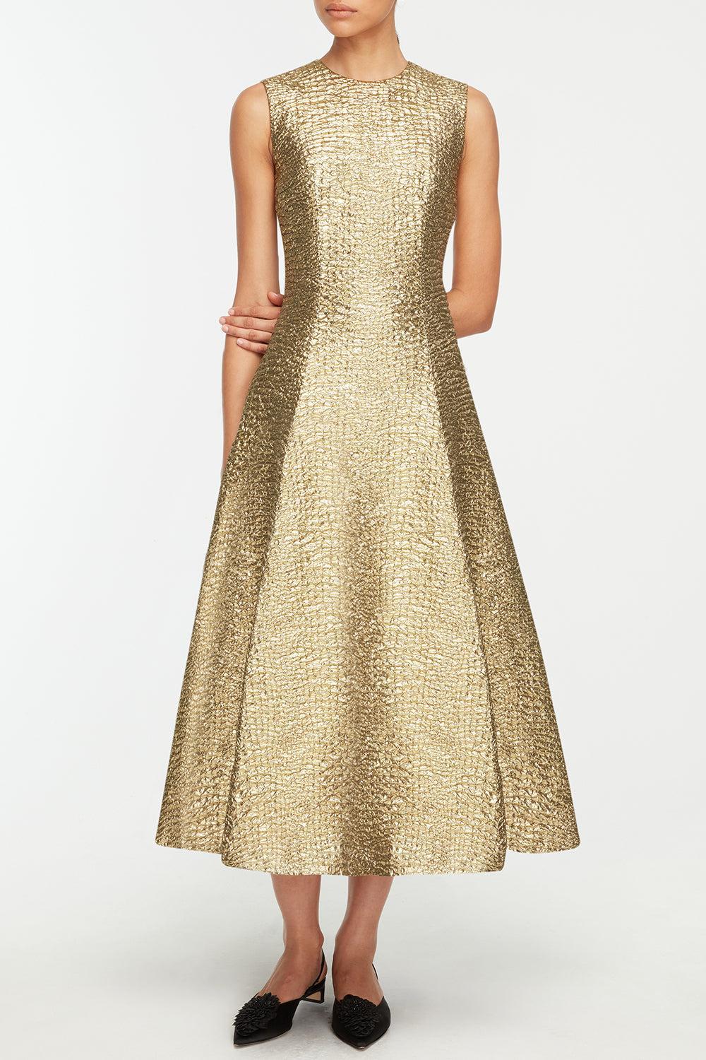 Mara Dress-GOLD-4-CLOTHINGDRESSGOWN-EMILIA WICKSTEAD