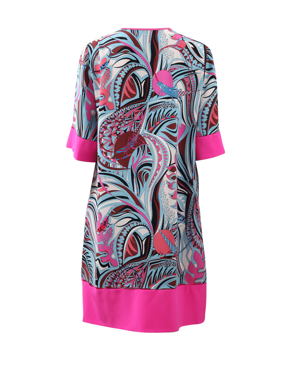 EMILIO PUCCI-Contrast Hem Dress-