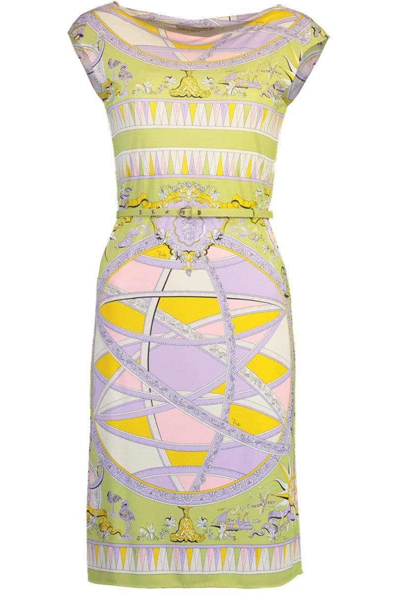 EMILIO PUCCI-Boat Neck Slim Dress-