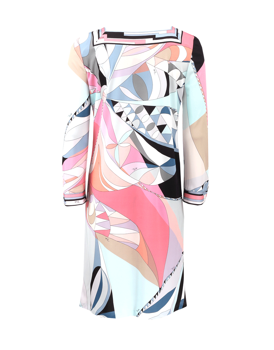 EMILIO PUCCI-Square Neck Printed Dress-