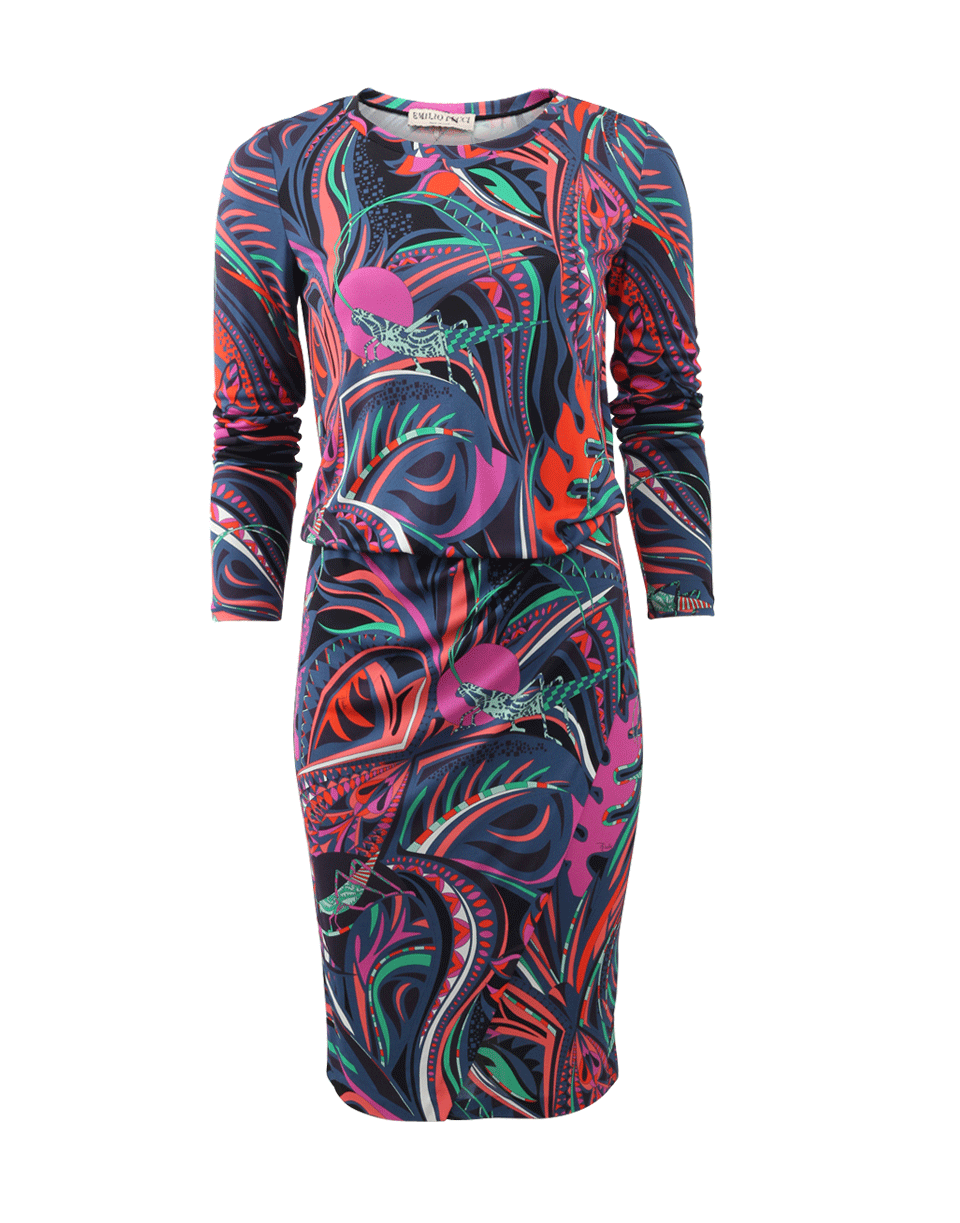 EMILIO PUCCI-Printed Blouson Dress-