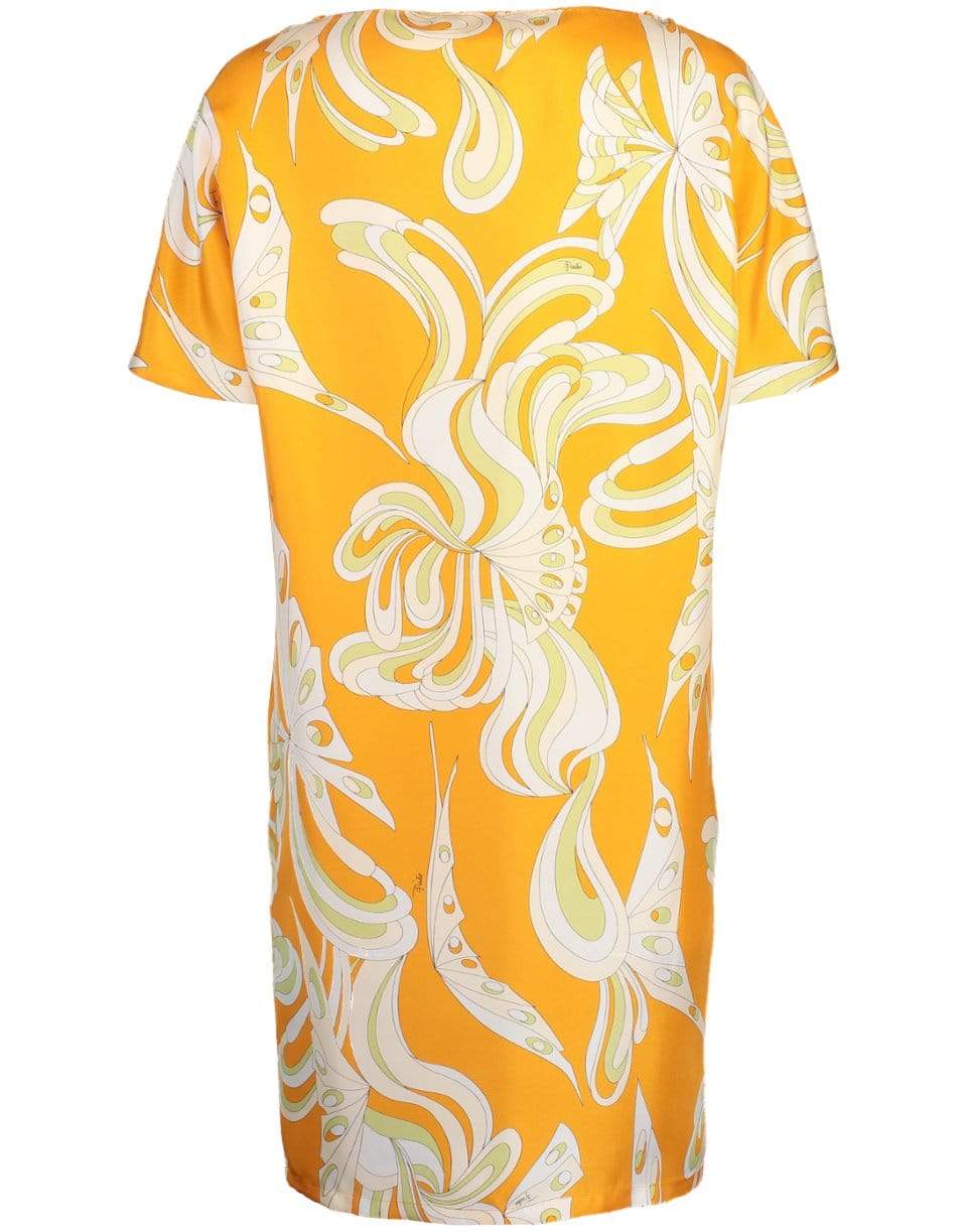 EMILIO PUCCI-Short Sleeve Printed Dress-