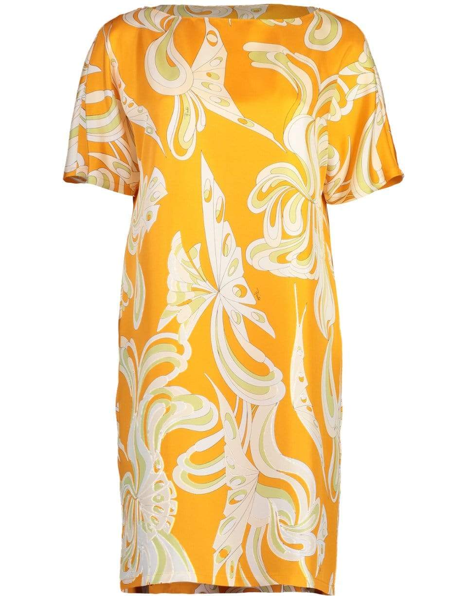 EMILIO PUCCI-Short Sleeve Printed Dress-