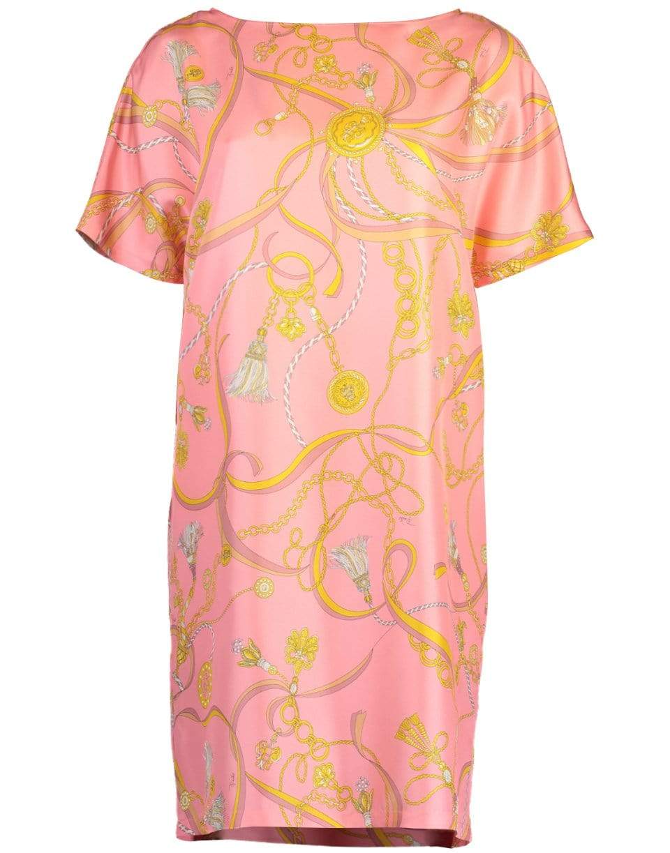EMILIO PUCCI-Short Sleeve Crewneck Dress-