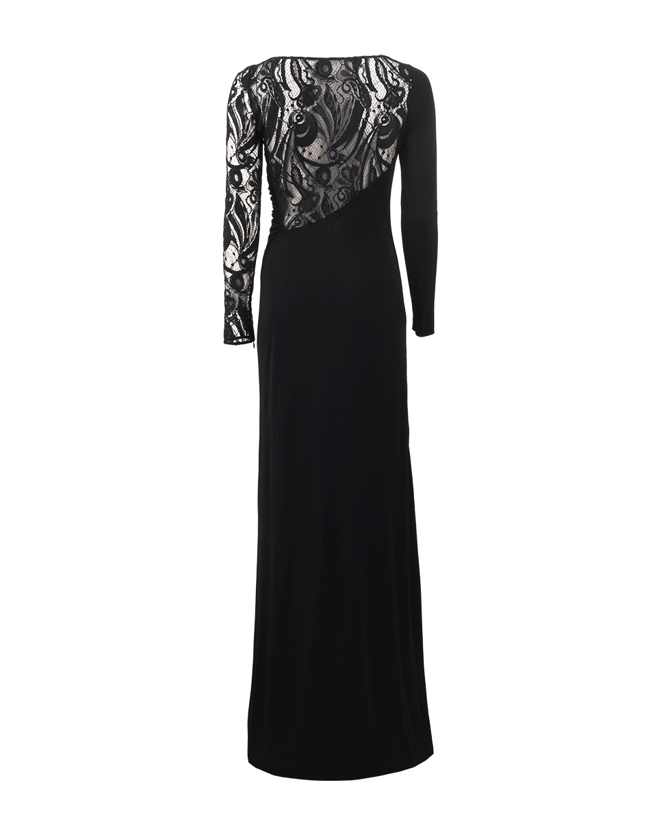 EMILIO PUCCI-Bracelet Sleeve Gown With Lace Arm-BLACK