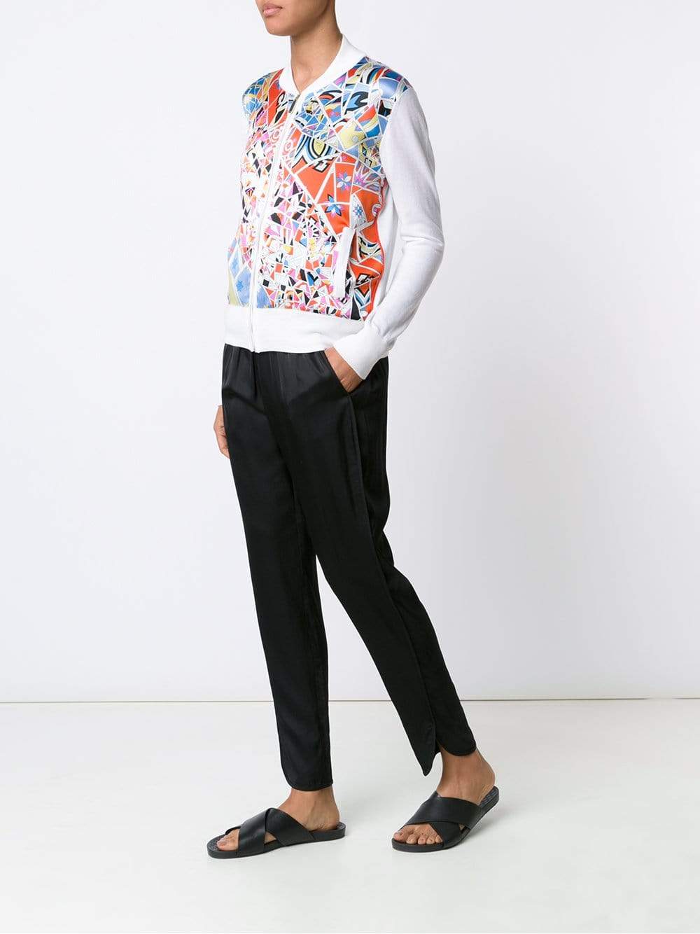 EMILIO PUCCI-Silk Front Bomber-