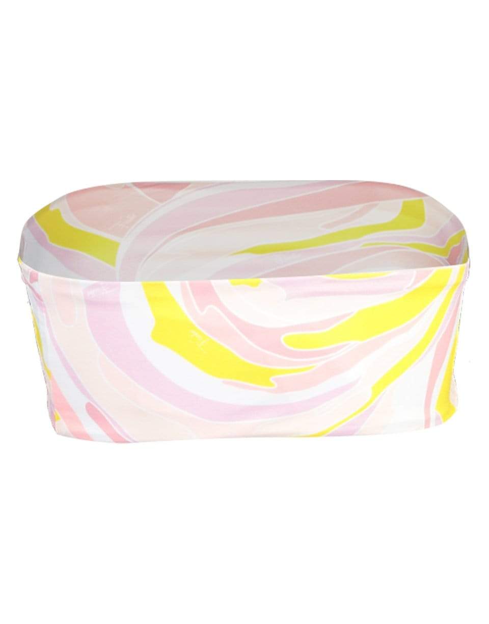 EMILIO PUCCI-Vetrate Print Bandeau Bikini Top-