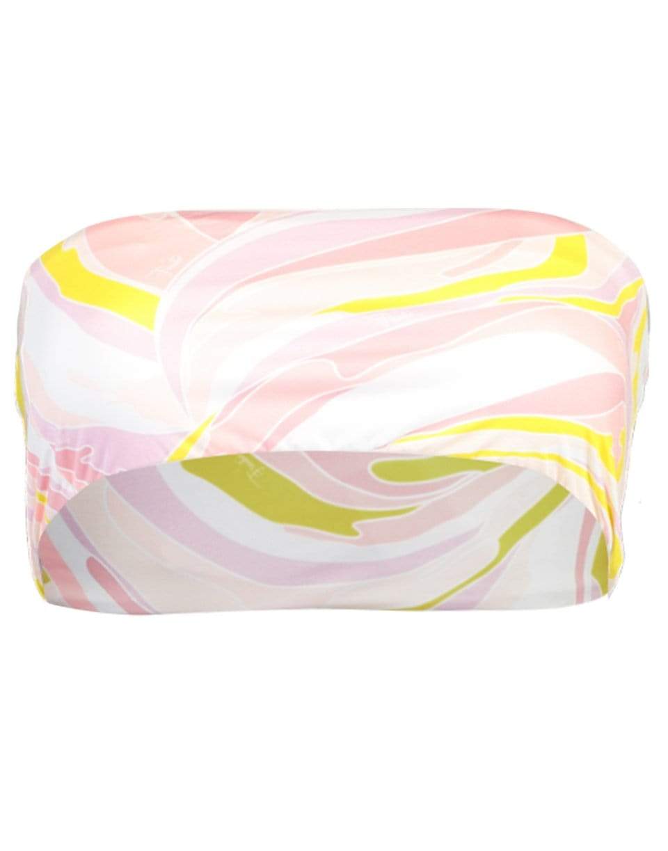 EMILIO PUCCI-Vetrate Print Bandeau Bikini Top-