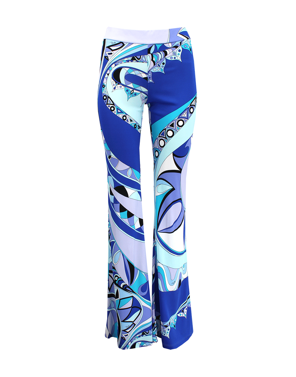 EMILIO PUCCI-Side Zip Boot Cut Printed Pant-