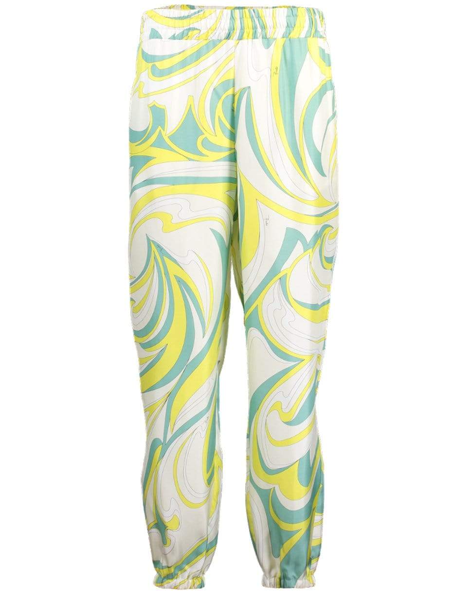 EMILIO PUCCI-Elastic Waist Jogger - Salvia-